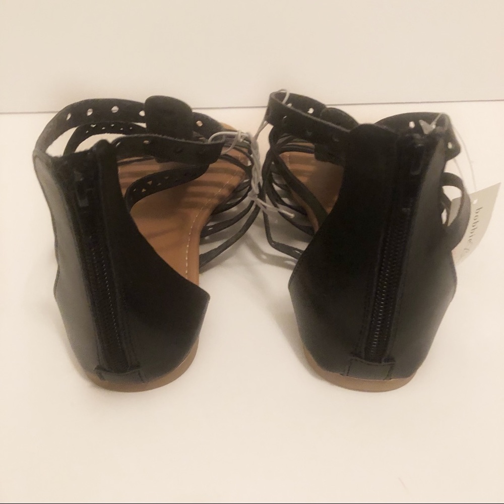 Ladies Black Gladiator Sandals, new with tags - Picture 3 of 4